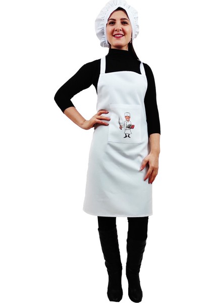 Chef Mutfak Önlüğü Şapkalı ART35