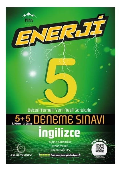 5. Sınıf Enerji İngilizce 5+5 Deneme Sınavı