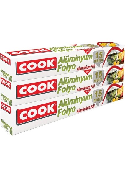 Alüminyum Folyo 30 cm x 15 M 3'lü Fırsat Paketi