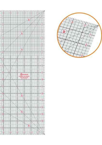 Patchwork Kırkyama Cetveli 60 cm TCPAT60