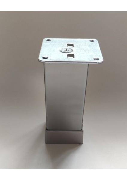 Metal 10 cm Kare Inox Mobilya Ayağı 40X40 mm