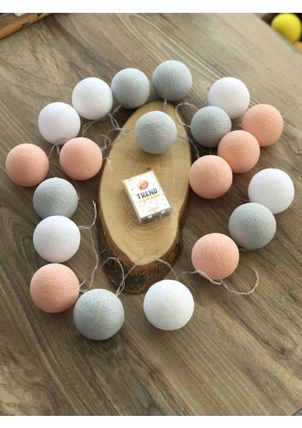 Işıklı Top Bebek Odası Montessori 3 Metre - 20 Adet