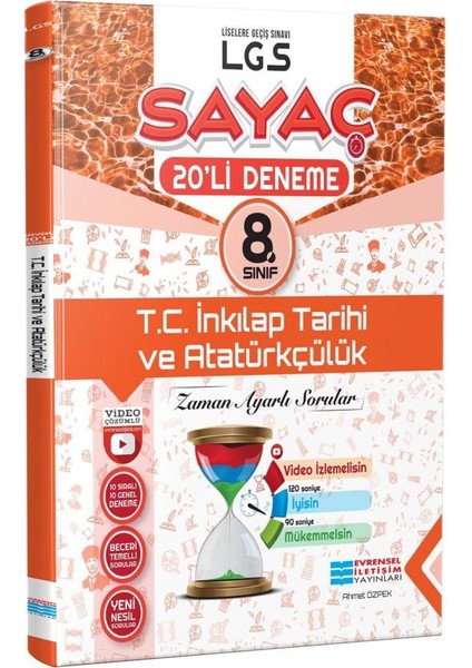 8.Sınıf İnkılap Tarihi (Sayaç ) 20'li Deneme