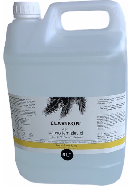 Doğal Banyo Temizleyici 5 Litre Sprey - Limon Okaliptus