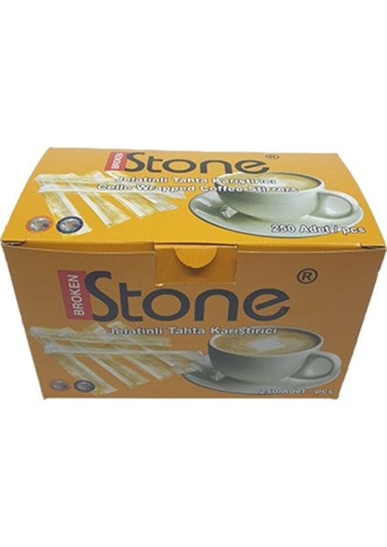 Stone Tahta Karıştırıcı Jelatinli Poşetli 250'LI