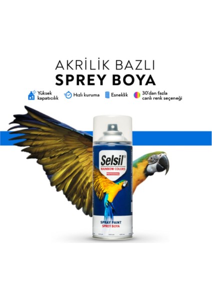Açık Gri Parlak Sprey Boya 400 Ml.