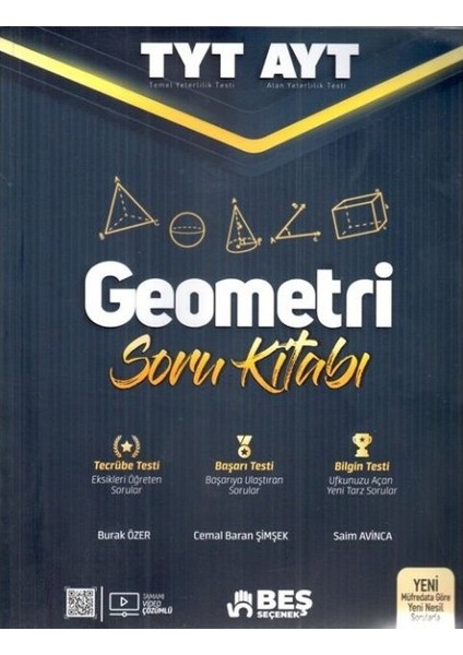 Beş Seçenek YKS TYT AYT Geometri Soru Kitabı