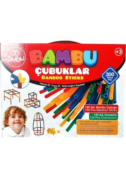 Bu-Bu Bambu Çubuklar 300\'LÜ