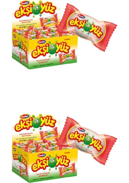 Ekşiyüz Tutti Frutti Aromalı Sakız 350 gr x 2'li