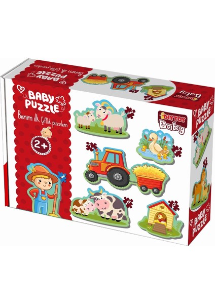 Ca Bağlantı Kurma + Baby Puzzle Çiftlik Hayvanları + Kodlama (3'lü Set)