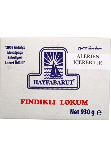 Fındıklı Lokum 930 gr