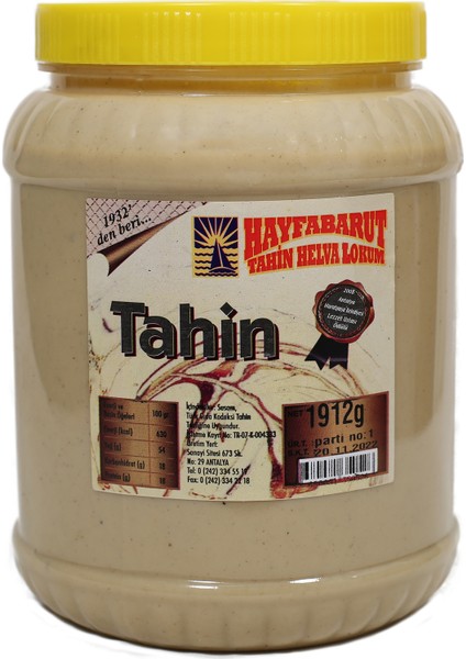 Taş Değirmen Plastik Kavanoz Tahin 1912 gr