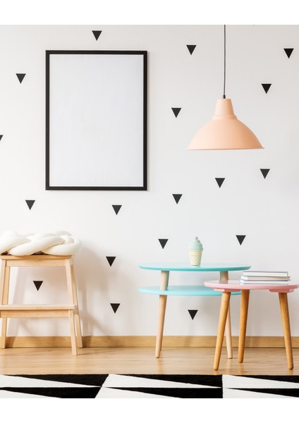 Kt Decoration Üçgen Şekiller Duvar Sticker Seti