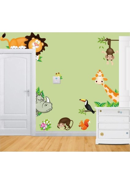 Kt Decoration Sevimli Hayvanlar Kapı ve Duvar Sticker Seti fiyatları