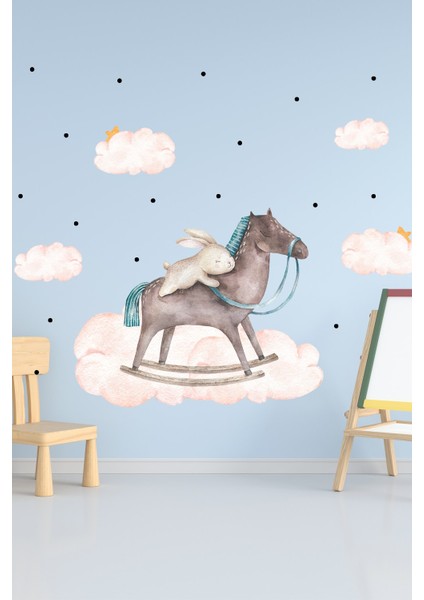 Kt Decoration Sallanan At Duvar Sticker Seti