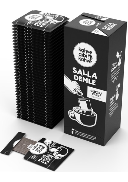 Salla Demle Filtre Kahve 36'lı Güçlü Paket