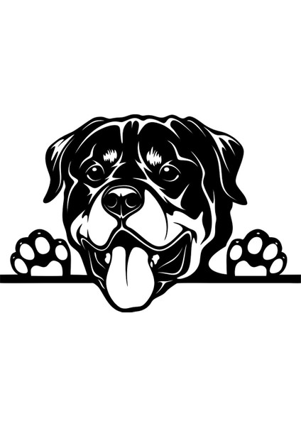 Köpek Figürlü Araç Sticker