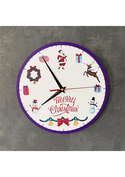 Merry Chrıstmas Duvar Saati