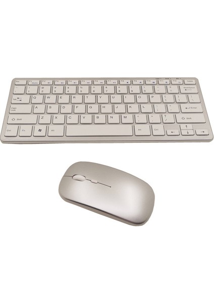 Kablosuz Şarjlı Klavye ve Mouse Seti (Yurt Dışından)