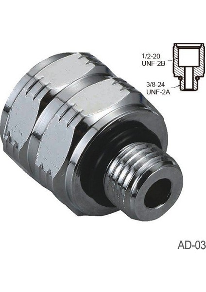 Regülatör Adaptör AD03 Male 3/8 Female 1/2