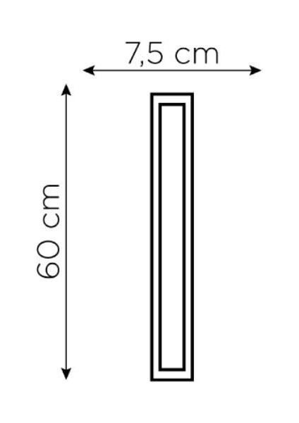 Zmr 18 W Yatay Bant Armatür 60cm 6500K Beyaz Işık