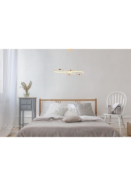 1013-SR Sarı LED Avize(Beyaz Işık -Sarı Işık - Gün Işığı)