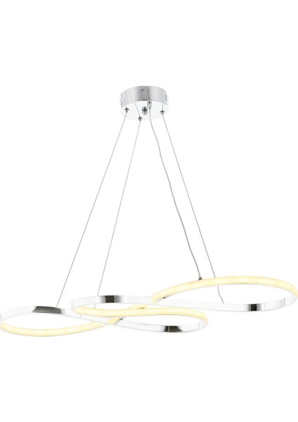 1013-KR Krom LED Avize(Beyaz Işık -Sarı Işık - Gün Işığı)