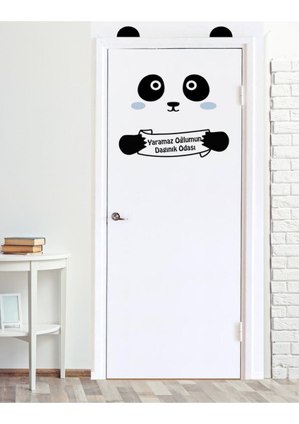 Tasarım Panda Kapı Sticker
