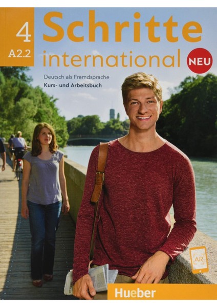 Schritte International Neu 4. A2.2 Kurs Und Arbeitsbuch + CD-Rom + Ar Teknolojisi ile Kolay Öğrenme