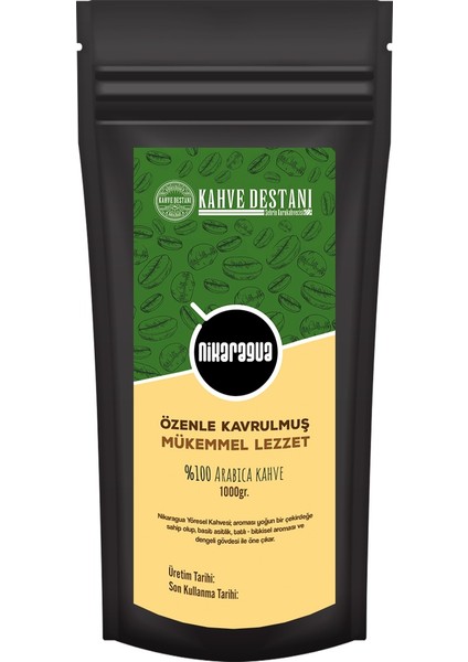 Nikaragua Öğütülmüş Filtre Kahve 1000 gr