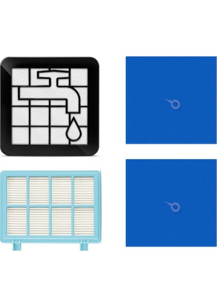 Philips Powerpro Active FC9569–FC95701 Uyumlu Filtre Seti + 1 Adet Sünger