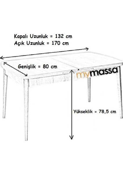 - Elit Lüks Carrara Ahşap Ayaklı Yemek / Mutfak Masası