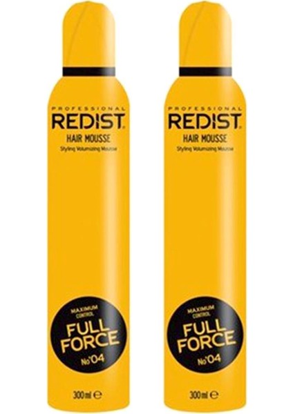 Professional Full Force Hair Mousse Saç Köpüğü 2x300 ml