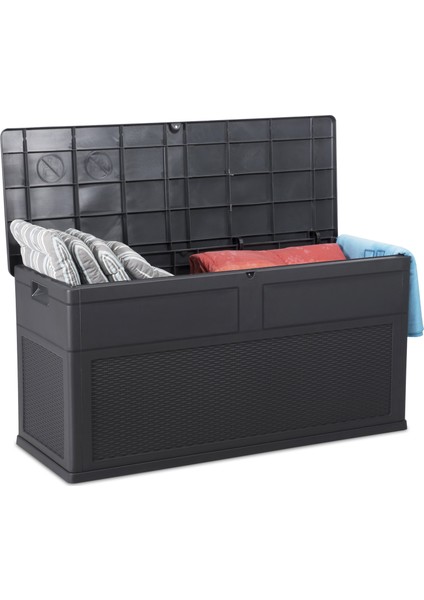 Toomax Toscana 320 lt Antrasit Bahçe Depolama Sandığı Balkon Sandığı Plastik Dolap fırsatları