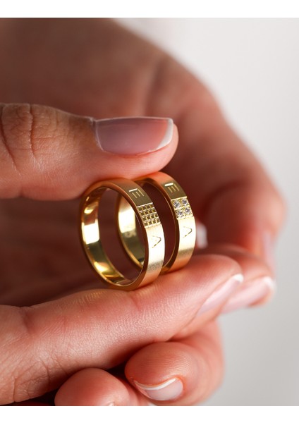 Sarı Altın Çift Alyans 4 mm fiyatları