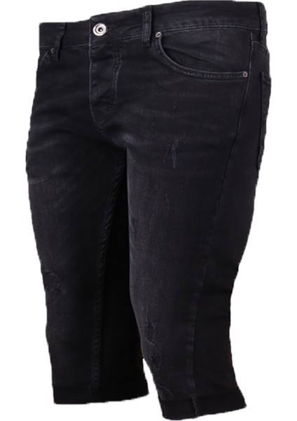 Erkek Denim Şort 83440 Erh Siyah