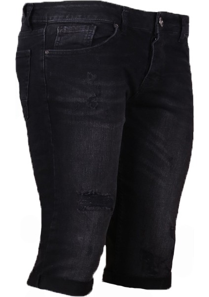Erkek Denim Şort 83440 Erh Siyah