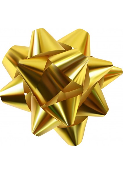 Metalize Hediye Paket Süsü