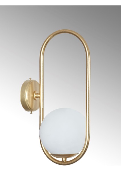 Zenga Sarı Metal Gövde Beyaz Camlı Tasarım Lüx Aplik modelleri