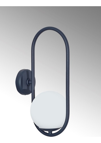 Zenga Antrasit Metal Gövde Beyaz Camlı Tasarım Lüx Aplik modelleri