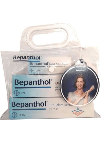 Üçlü Set Onarıcı Bakım Krem 30 gr + Cilt Bakım Kremi 30 gr + Dudak Bakım Kremi