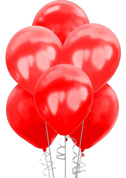 Öfn 20 Adet Metalik Balon Kırmızı