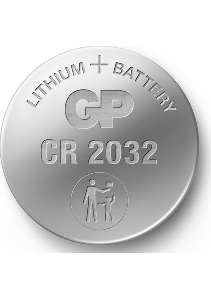 Gp CR2032 Lityum 3V Düğme Pil 5 Blister 20 Kart 100'lü