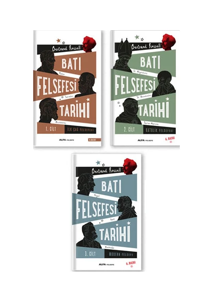 Batı Felsefesi Tarihi 3 Kitap Set Bertrand Russell