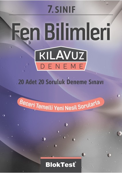 Tudem Yayınları 7. Sınıf Bloktest Fen Bilimleri Kılavuz Deneme