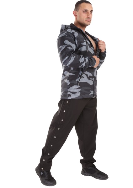 Erkek Spor Ceket Koşu Outdoor Oversize Kapşonlu 4070 modelleri