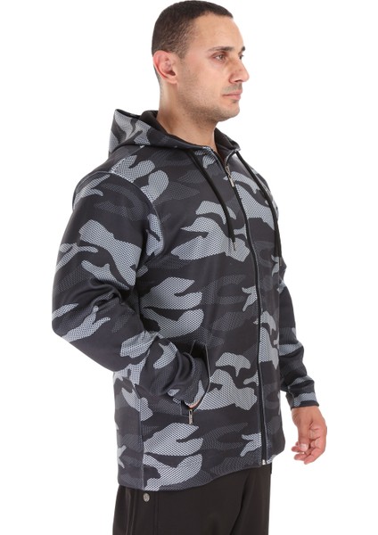 Erkek Spor Ceket Koşu Outdoor Oversize Kapşonlu 4070 indirimleri