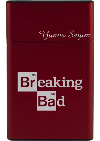 Kişiye Özel Breaking Bad Logolu Metal Sigara Kutusu