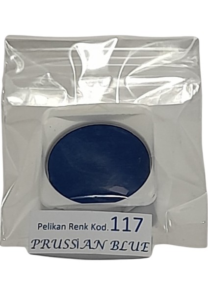 Suluboya Tableti Tekli 6,5 Gram 117 Prussian Blue - Prusya Mavisi