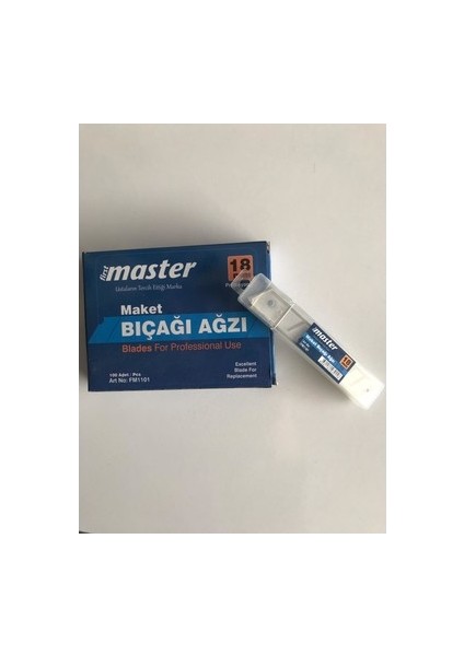 Maket Bıçağı Ağzı 0.50 mm 10'lu Kutu